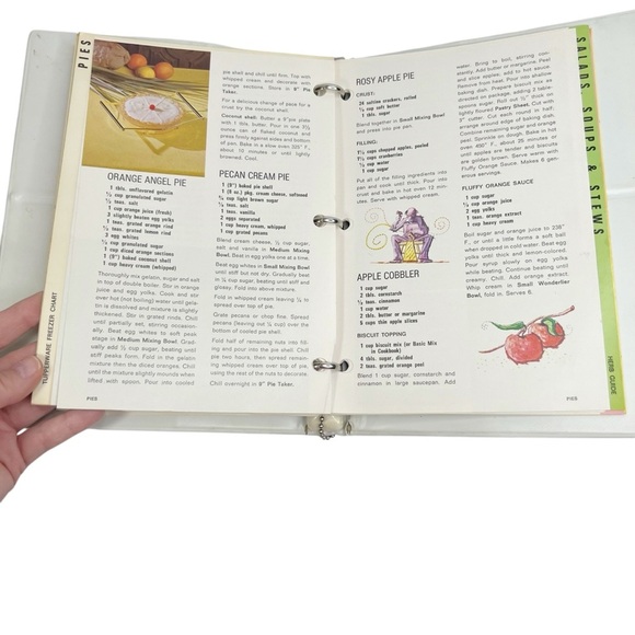 Vintage 1969 Tupperware Four Seasons Binder Cookbook Preparing & Serving Foods - Picture 7 of 10